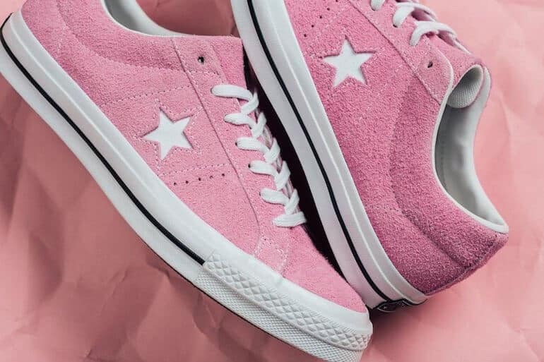 cotton candy pink converse