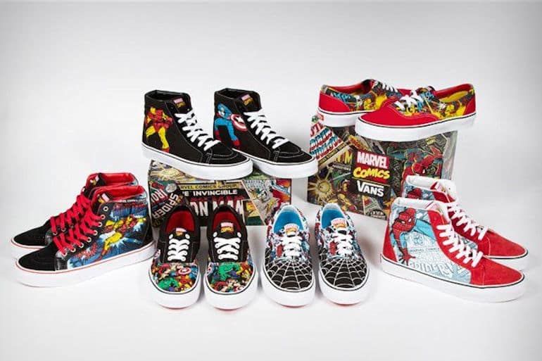 vans comic book shoes