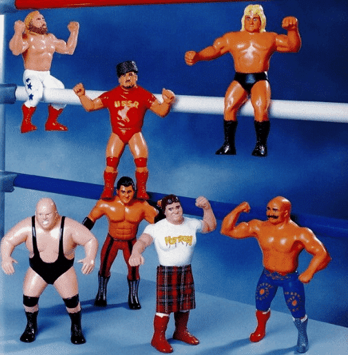 rubber wwf figures