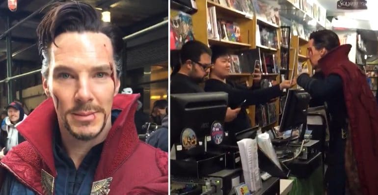 Benedict Cumberbatch Visited A Comic Book Store As Doctor Strange