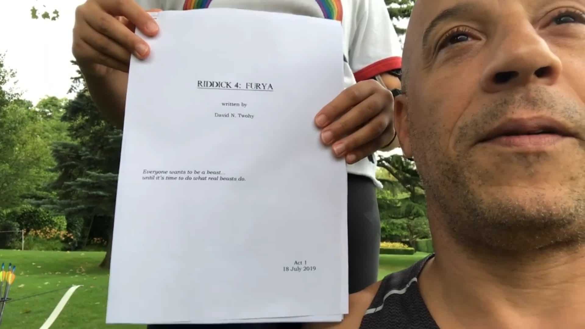 Riddick 4 Furya Vin Diesel Gives Us A Sneak Peek And Update 5678