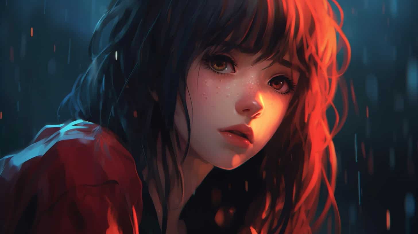 Hidden cries, anime, depression, girl crying, HD wallpaper | Peakpx