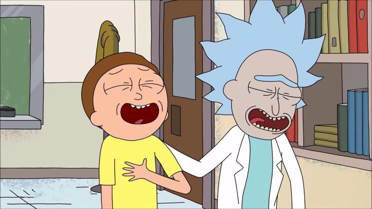 rick and morty laugh