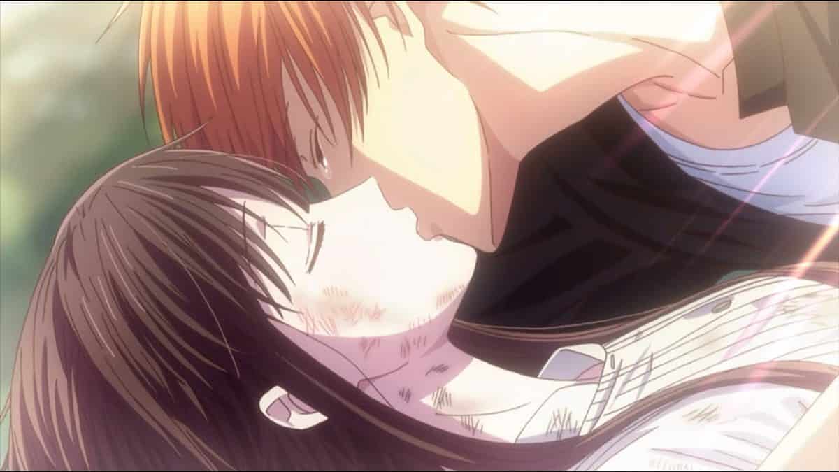 Anime couple kiss anime couple love HD wallpaper  Peakpx