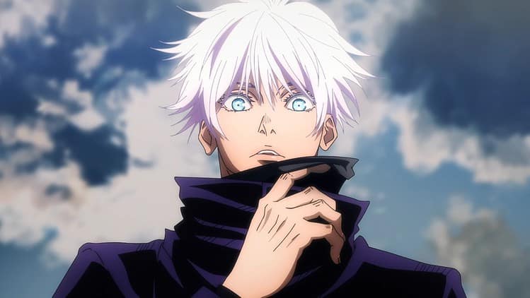 White-haired anime character