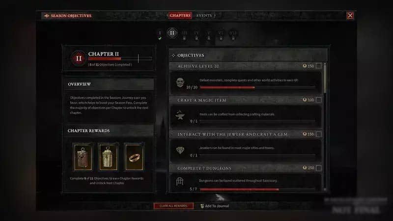 What Carries Over Between Seasons, Eternal Realms in Diablo 4