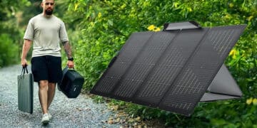 EcoFlow 220W Bifacial Portable Solar Panel