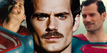 Henry Cavill Moustache Justice League