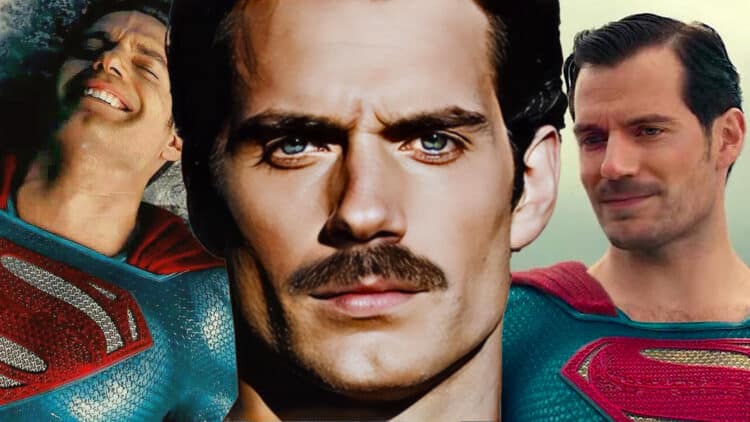 Henry Cavill Moustache Justice League