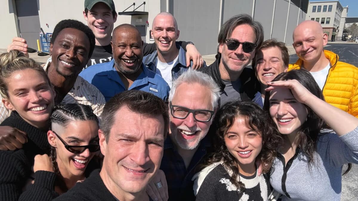 dcu actors cast set photo superman