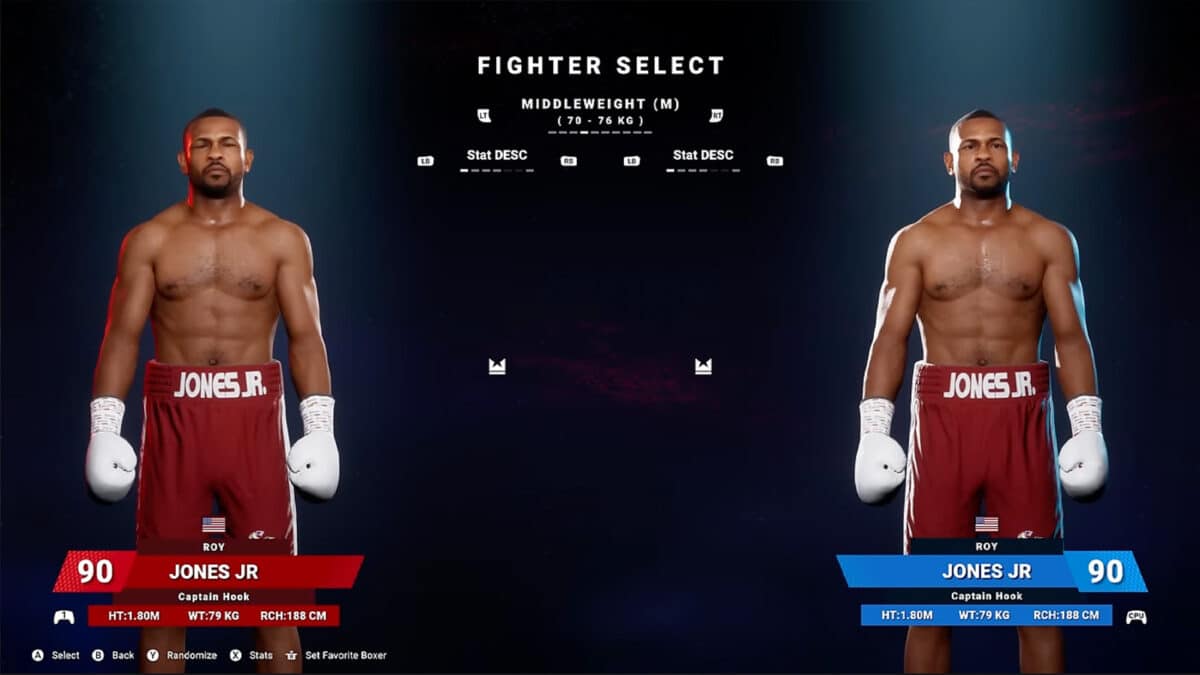 Undisputed Game Menu Fighters