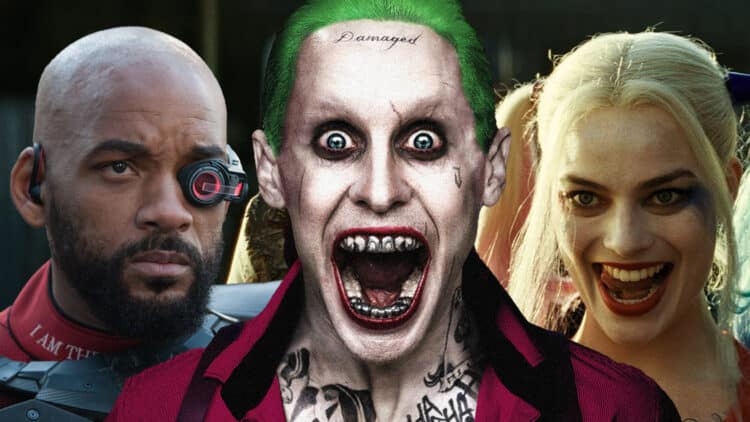 jared leto joker margot robbie harley quinn will smith deadshot suicide squad 2016 david ayer