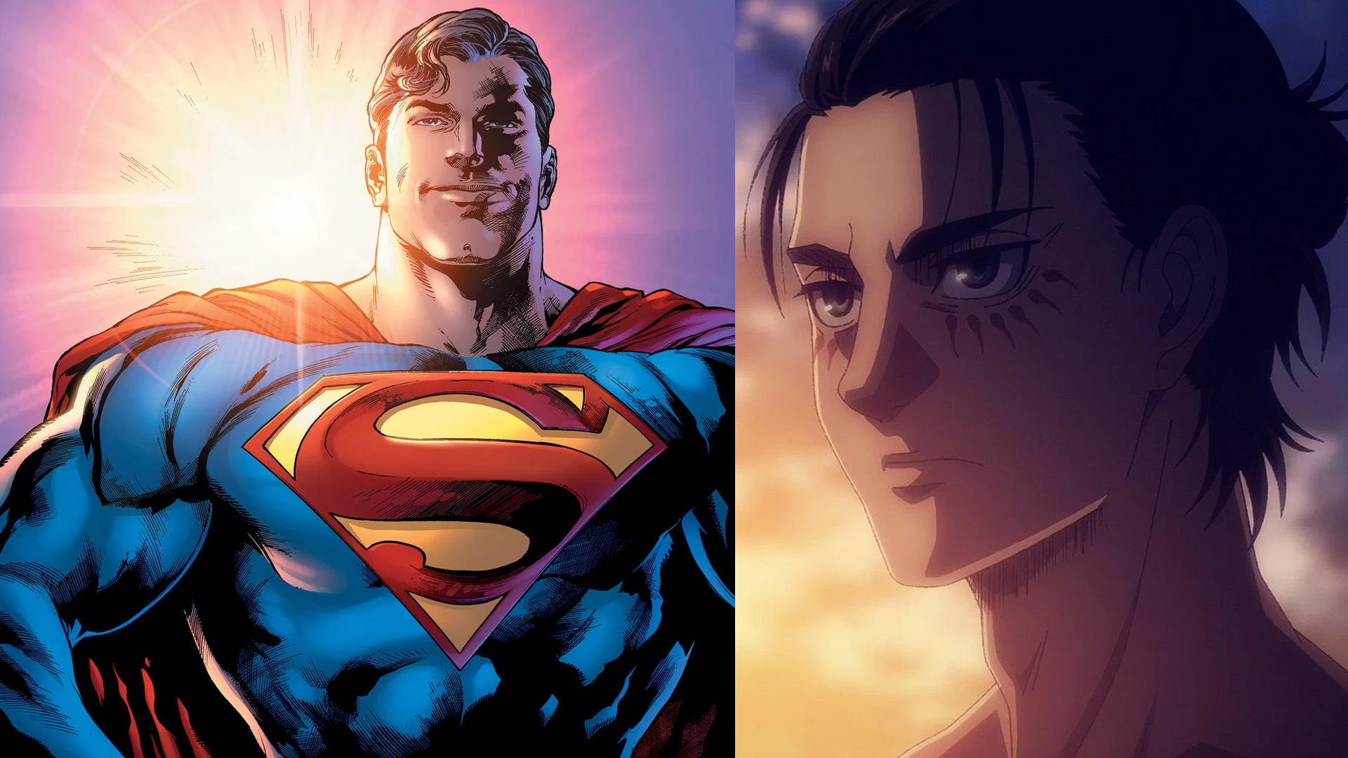 Superman and Eren Yeager