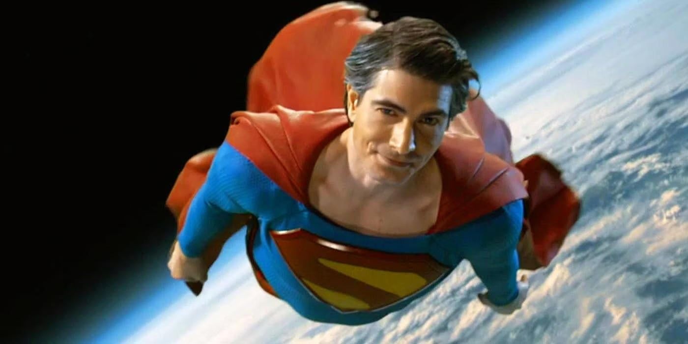 Flying Over Earth superman smile Brandon Routh