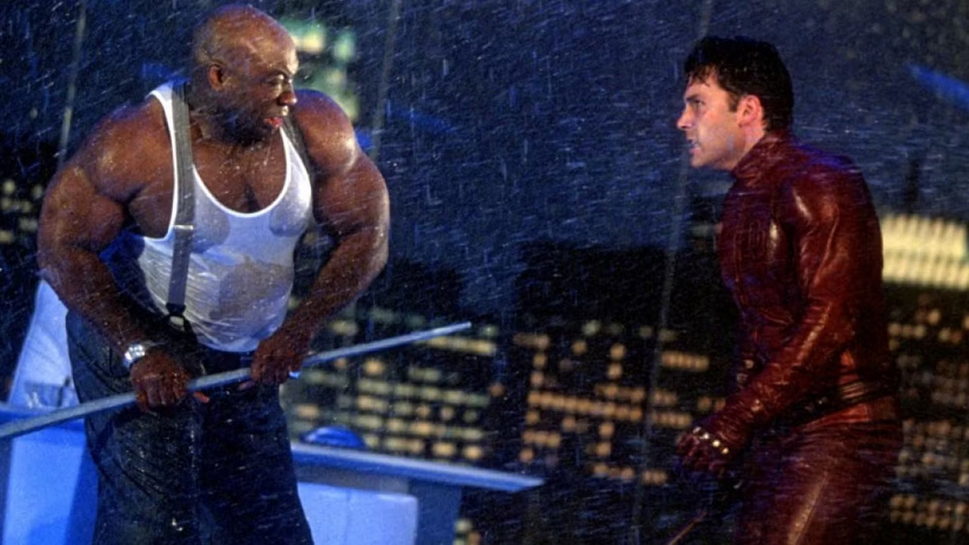 Michael Clarke Duncan Kingpin fighting Ben Affleck Daredevil