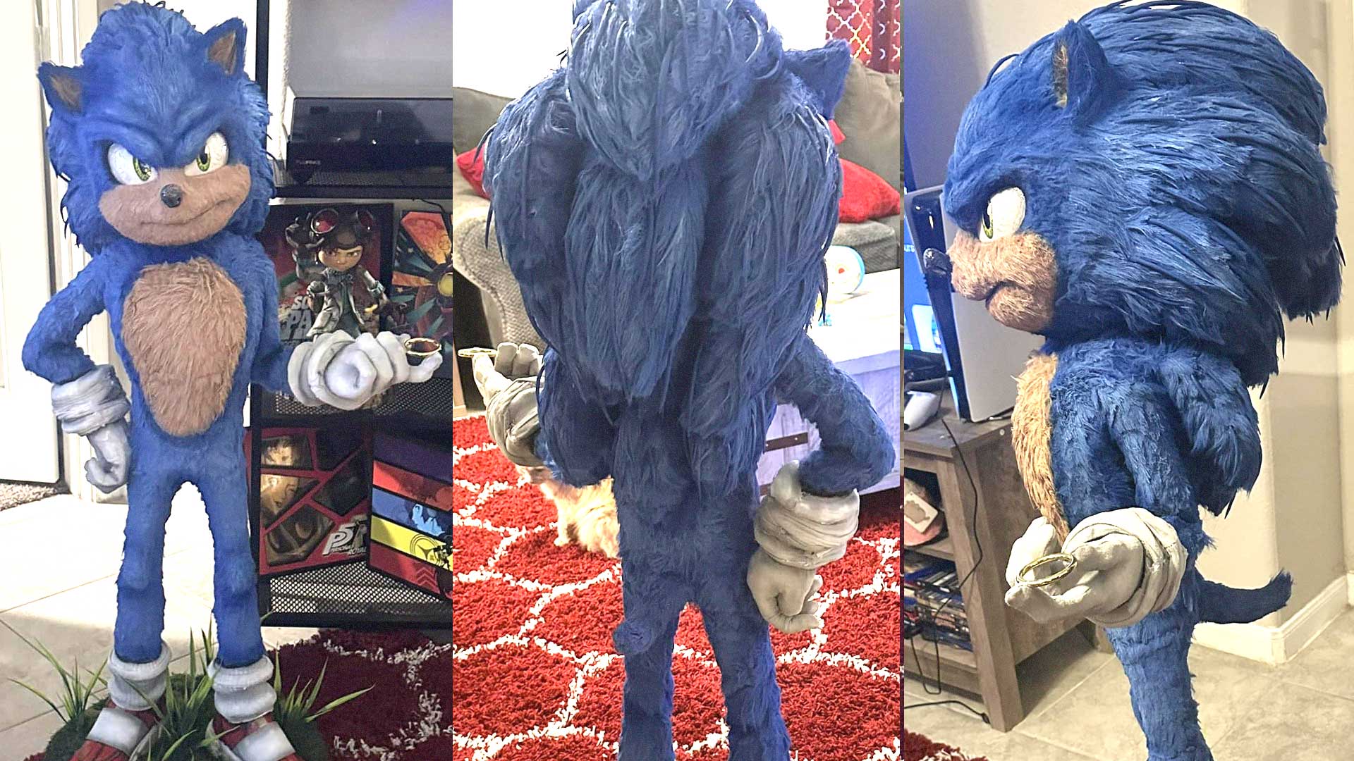 Dad Son Sonic The Hedgehog Statue