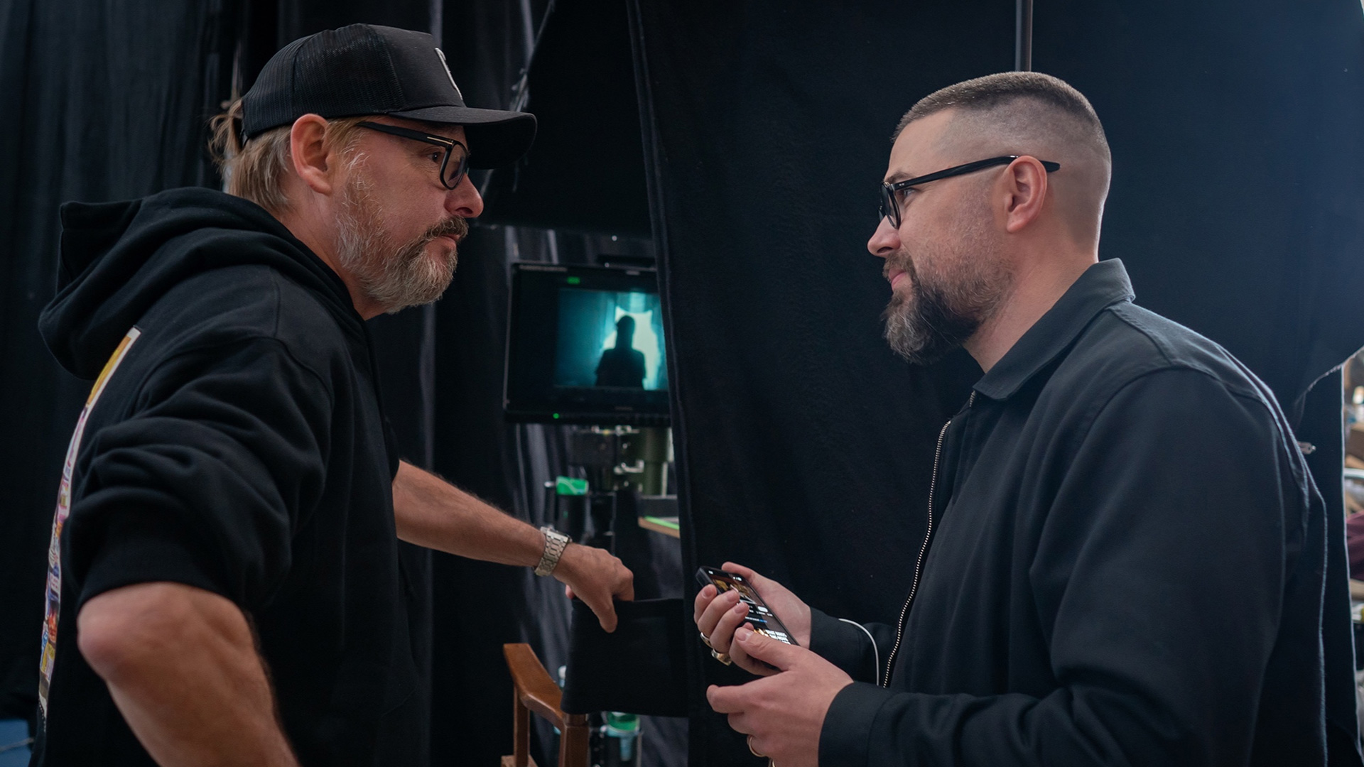 Robert Eggers on the set of Nosferatu