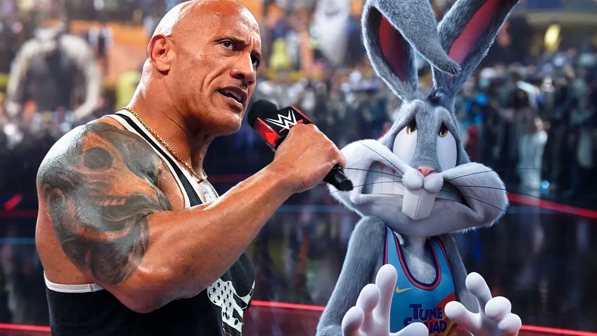 the rock dwayne johnson space jam 3 bugs bunny movie